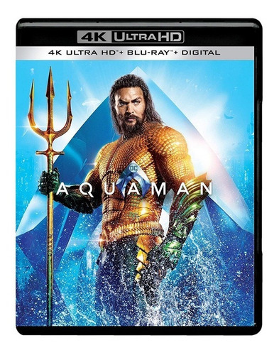 Aquaman Dc Comics Jason Momoa Pelicula 4k Ultra Hd + Blu-ray