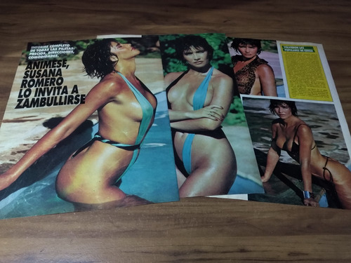 (ak456) Susana Romero * Clippings Revista 3 Pgs * 1985