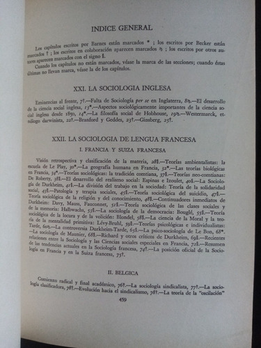 Historia Del Pensamiento Social. Barnes, Becker. Completo 2t