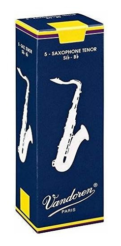 Cañas Para Saxofón Tenor Vandoren Strength 2 Caja De 5