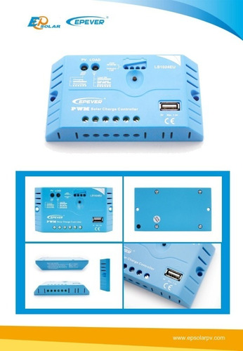 Controlador Solar Pwm 12/24v 10 A, Salida Usb