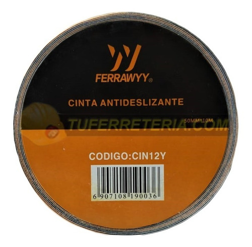 Imagen 2 de 9 de Cinta Adhesiva Antideslizante 2 PuLG Rollo X 10 Metros Am/ne