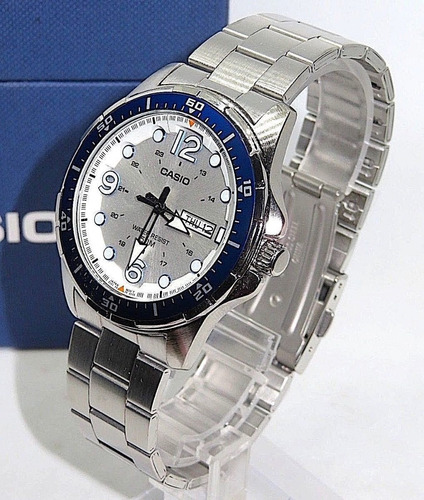 Relógio De Luxo Casio Analógico Aço Inoxidável Importado Eua