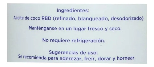 Aceite De Mi Pueblo De Coco Desodorizado 473 Ml
