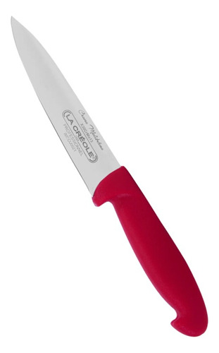 Cuchillo Profesional La Creole 5.5 26 Cm/s.o.s.cocina Color Rojo