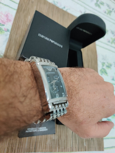 Relógio Empório Armani Ar 0299 Em Aço