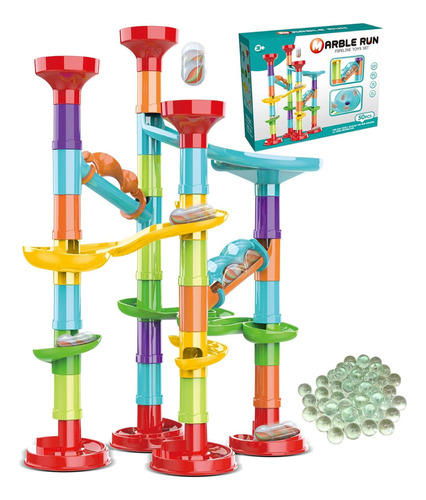 Pista De Canicas 50 Piezas Tobogán De Canicas Juego Color Multicolor