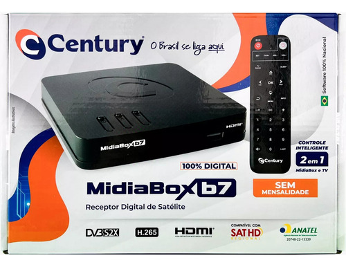 Combo Century Receptor Midiabox Android Hdtv Sat Smart Tv Stick 5g