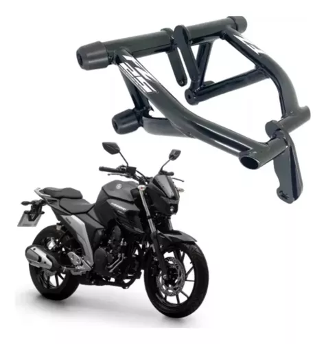 Protetor motor stunt race cage fazer 250 fz25 preto brilho - Protetor de  Motor - Magazine Luiza