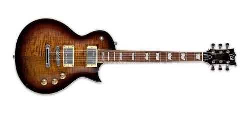 Guitarra Esp Ref Ec256 Dark Brown Sunburst