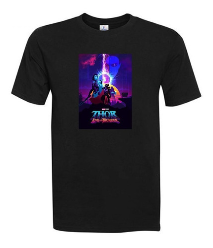 Polera Estampada Thor Love & Thunder Poster Jane Foster