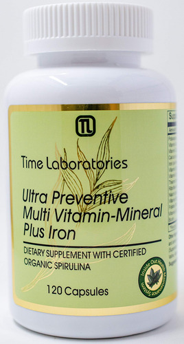 Time Laboratories Vitaminas Alta Potencia Con Espirulina
