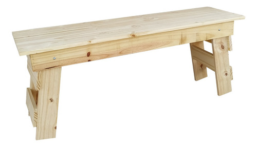 Banco Plegable 120 Cm De Madera De Pino