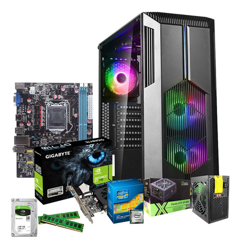 Cpu Gamer Intel I3 8gb Ram 1tb 2 Gb De Video Gt 710 Só Hoje