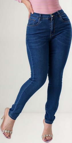 Pantalon Mezclilla De Dama Corte Colombiano Itzi Jeans E559