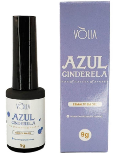 Esmalte Em Gel Azul Cinderela 9g Vlia