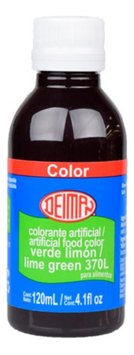 Colorante Líquido Verde Limón Deiman L-370 120ml