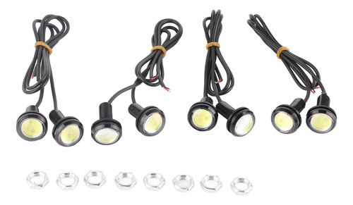 8 Uds Eagle Luces Led Blancas 23mm 12v Aleación De Aluminio 