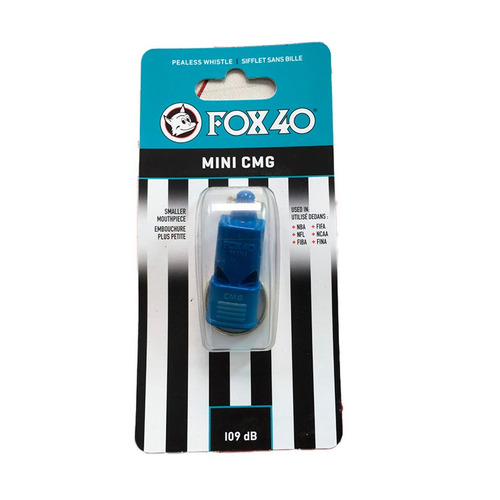 Silbato Fox 40 Mini Cmg Con Protector Azul Entrenador