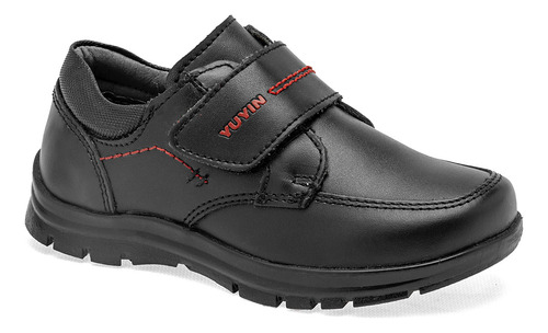 Zapato Escolar De Niño Yuyin Negro 077-152