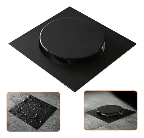Coladera Regadera Pie Push De Acero 4 Pulgada Lujo 15x15cm | MercadoLibre