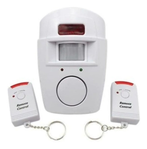 Kit Alarme Sem Fio Residencial Sensor Sirene + 2 Controles