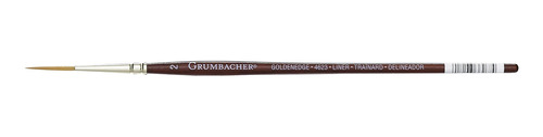 Grumbacher Goldenedge Golden Toray Liner - Brocha Para Acuar