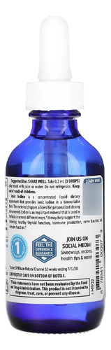 Trace Minerals Iodo Iônico 225mcg Iodeto Potássio 59ml
