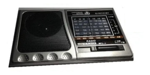 Radio Multibandas Bluetooh Mp3 Usb Recargable Linterna Envio
