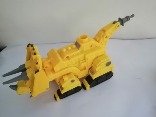 Dinotrux  Dozer Yellow Roller Triceratops Construction 30 Cm