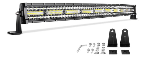 Barra De Luz Led  De 52 Pulgadas, 750w, Curvada, Triple Fila