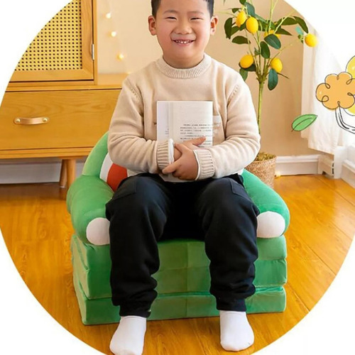 Sofá Plegable Para Niños Pequeños, Sillón, Funda Lavable