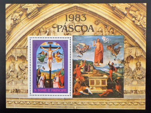 Sto Tomé Principe Arte, Bloque Sc 697 Pascua 83 Mint L10311