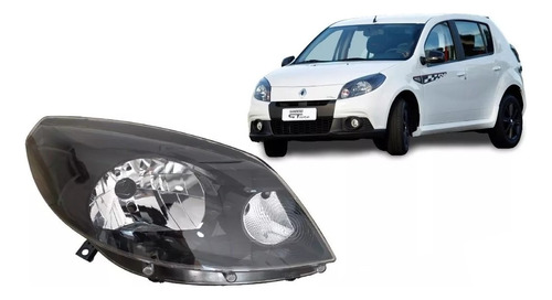 Optica P/ Renault Sandero Gt 2011 2012 2013 2014 Negra