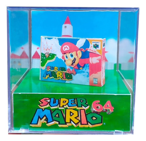 Mini Cubo Diorama Caixa (super Mario 64)