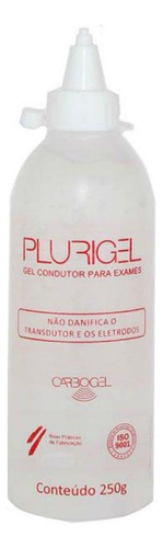 Gel 250g Condutor Para Exames Ultrassom ECG, Tens, FES, Correntes Plurigel