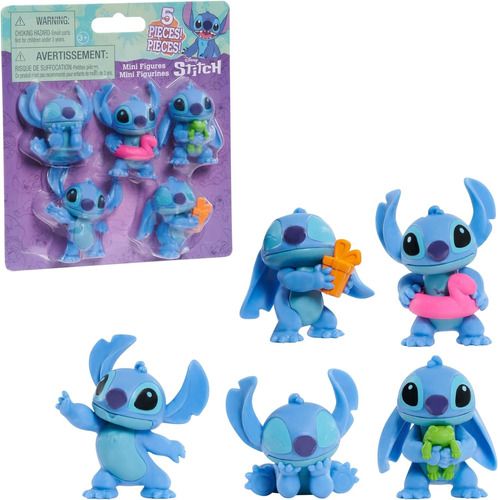 Disney Stitch Blister De 5 Mini Figuras Just Play