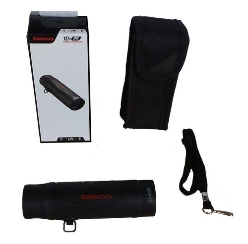 Imagen 3 de 3 de Monocular Tasco Essentials 10x25 Roof Mc Negro Y Camuflaje