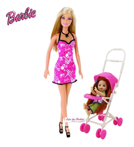 Boneca Bebê Da Barbie + Carrinho De Passeio * Kelly Filha