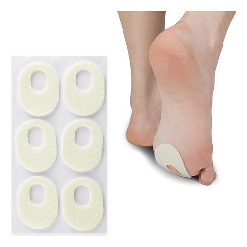 Almohadillas Para Callos De Fieltro Grueso De 6 Oval