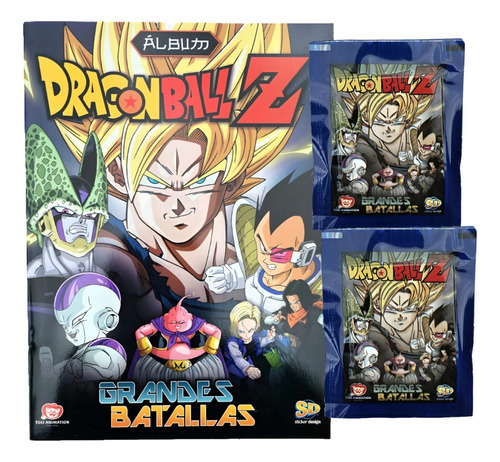 Figuritas Dragon Ball Z Grandes Batallas Album +40 Sobres Fs