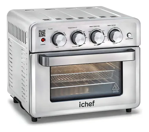 Airfryer + Forno Ichef Ovenfryer Max 26l Cor Prata 127v