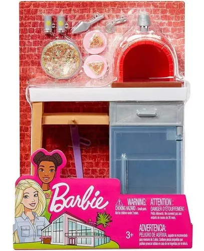 Barbie Muebles Y Accesorios Horno De Pizza Fxg41 Cuotas sin
