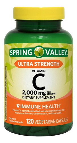 Vitamina C 2000mg 120 Capsulas Vegetarianas