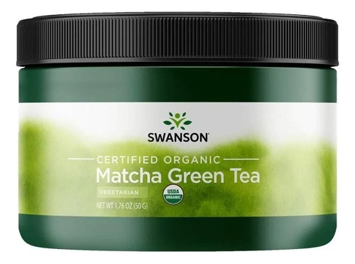 Swanson Certificado 100 Orgánico Té Matcha Té Verde 1.76