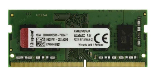 Memoria Ram Kingston Kvr26s19s6/4 4gb Sodimm Ddr4 2666mhz