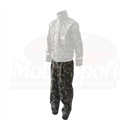 Imagem 2 de 2 de Calça Capa Chuva Passo Bom Pb Camuflada
