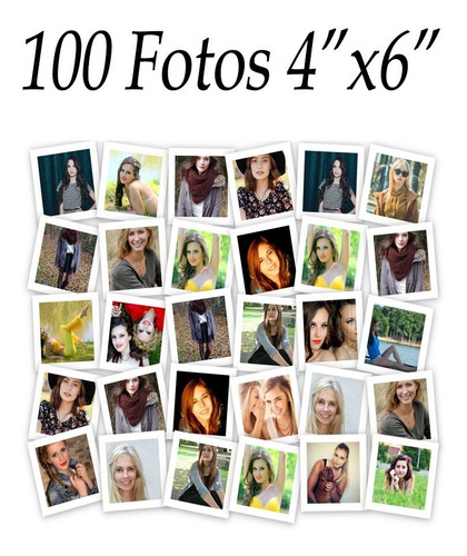 Imagen 2 de 5 de Impresión 100 Fotos Tamaño 4 X6 (postal) Papel Fotográfico