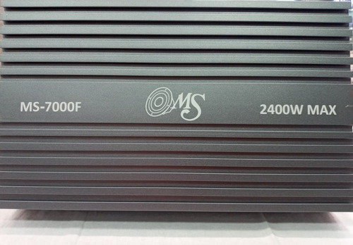 Amplificador Ms Audio Ms 7000 De  2400w 4 Canales Crosover