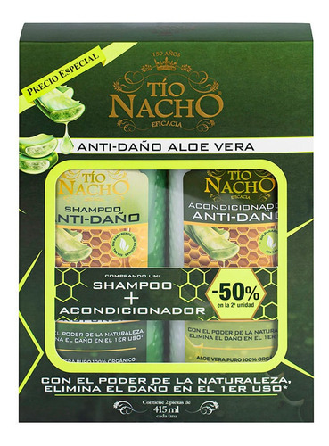 Tio Nacho Monoestuche Aloe Shampoo + Acondicionador